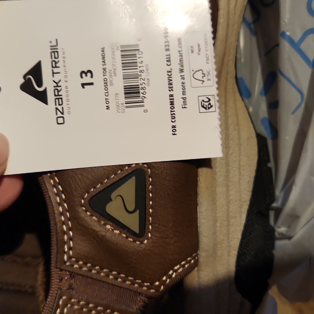 Ozark Trail Men's Closed Toe Outdoor Sandals NWT size 13 - Picture 9 of 9